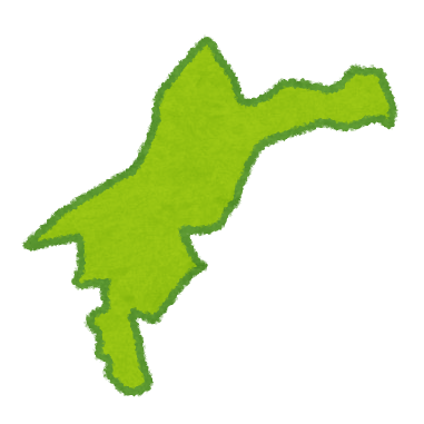 愛媛県の送信所マップ